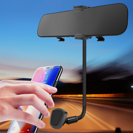 Car Magnet Rearview Mirror Goose Hose Phone Holder