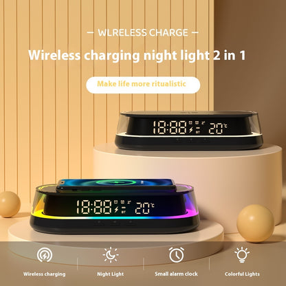 Smart Wireless Phone Charger Small Night Lamp Bedside Table Lamp