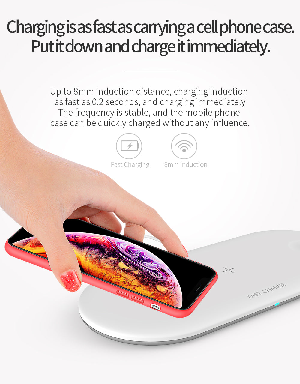 Mobile phone desktop wireless charging three-in-one iwatch charger