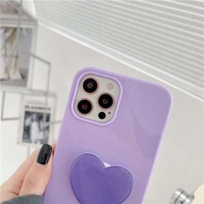 Candy-colored Heart Stand And Phone Case Included