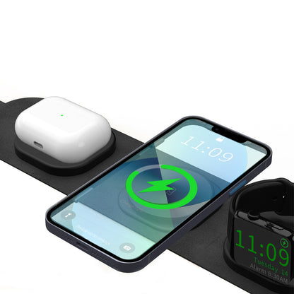 Magnetic Folding Three-in-one Wireless Phone Charger