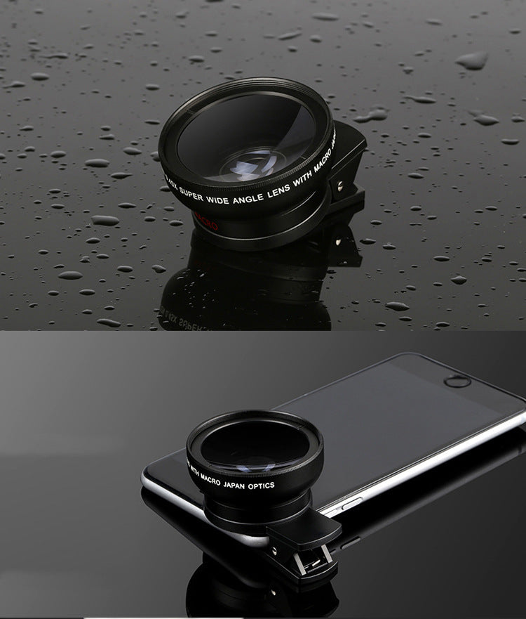Wide Angle Macro Lens Mobile Phone Universal Clamp