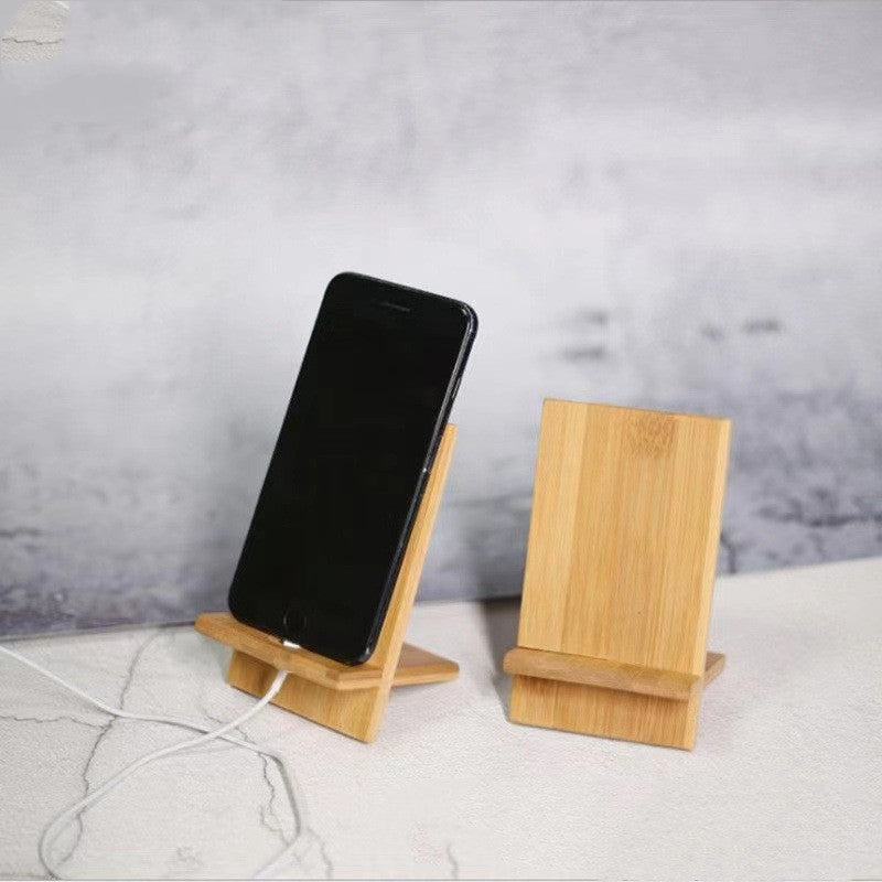 Desktop Bamboo Phone Holder Charging