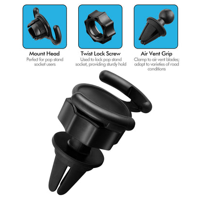 Air outlet airbag mobile phone holder
