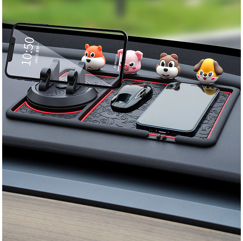 Multi-functional Creative Anti-skid Mat For Mobile Phone Holder