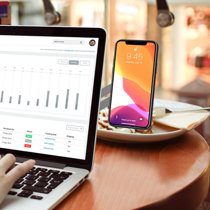 Screen Support Holder Laptop Side Mount Cell Phone Holder