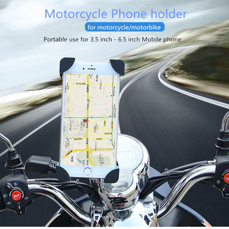 Electric motorcycle mobile phone bracket