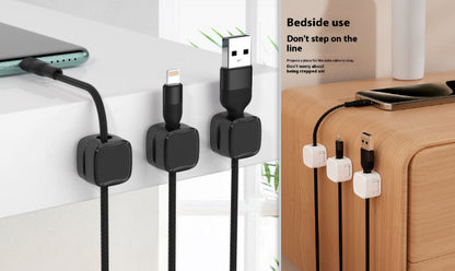 Magnetic Cable Clip Under Desk Cable Management Adjustable Cord Holder