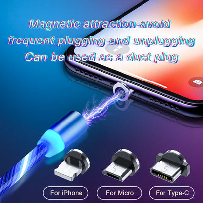 Magnetic Charging Cable Streamer Fast Charging Cable Lighting