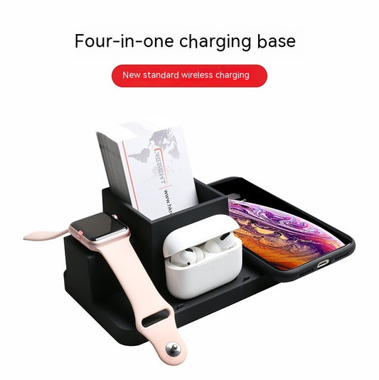 Three-in-one Wireless Phone Charger Applicable Earphone Watch