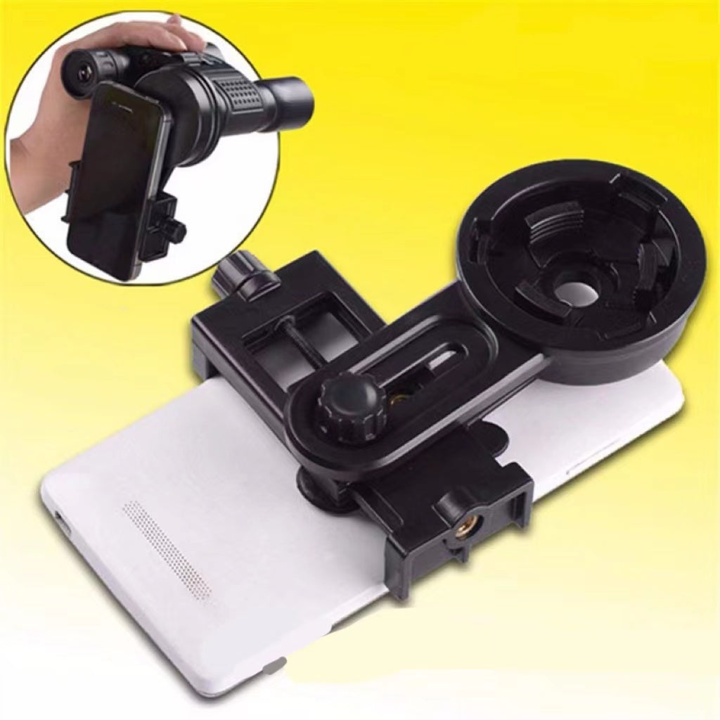 The Phone Clip Holder Connects To The Astronomical Binocular