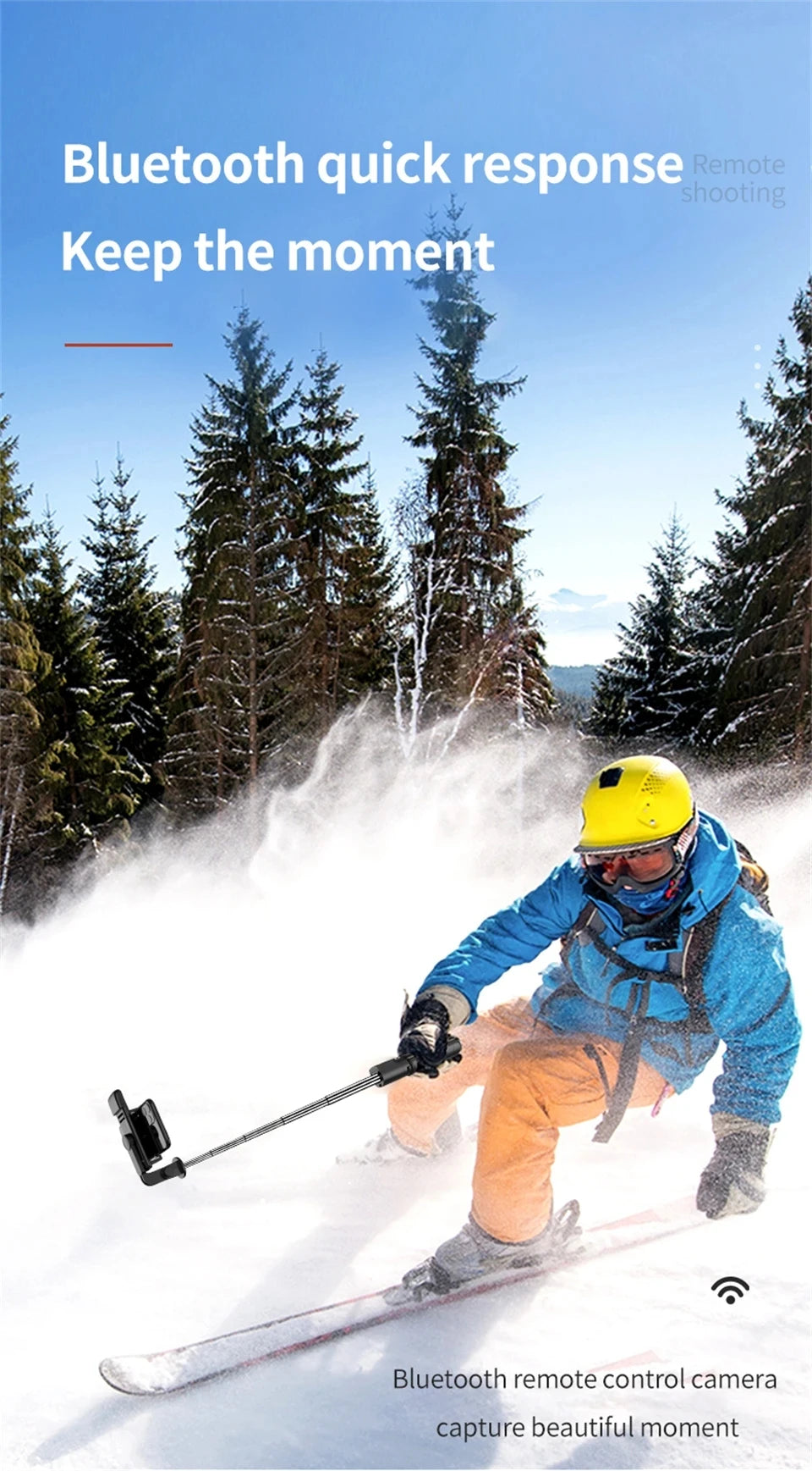 Bluetooth Selfie Stick Tripod Desktop Stand Phone Holder