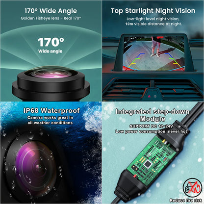 170 Degree 1920*1080P HD AHD Night Vision Vehicle Rear View