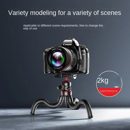 Flexible Octopus Tripod for Phone Camera DSLR 2in1 Design