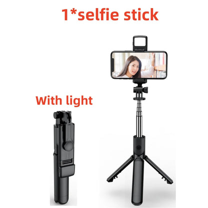 Bluetooth Selfie Stick Tripod Desktop Stand Phone Holder