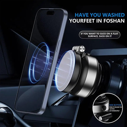 Electric Vacuum Magnetic Suction Car Phone Mount 360 Degree