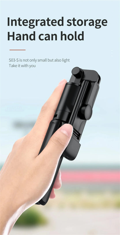 Bluetooth Selfie Stick Tripod Desktop Stand Phone Holder