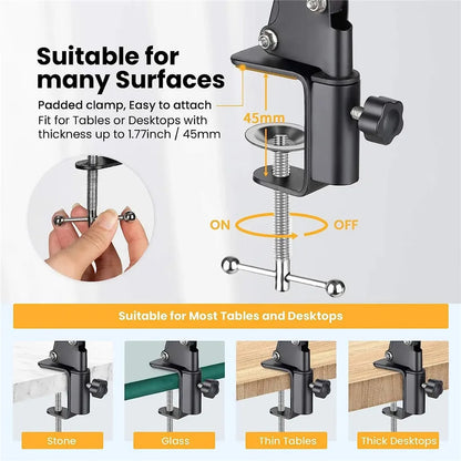 Flexible Arm Tripod For Phone Stand Table Folded Anchor