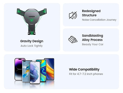 UGREEN Car Phone Holder Gravity Phone Stand