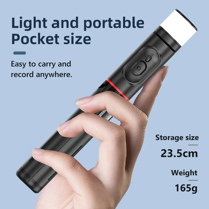 Q12S Foldable Wireless Selfie Stick Bluetooth Monopod