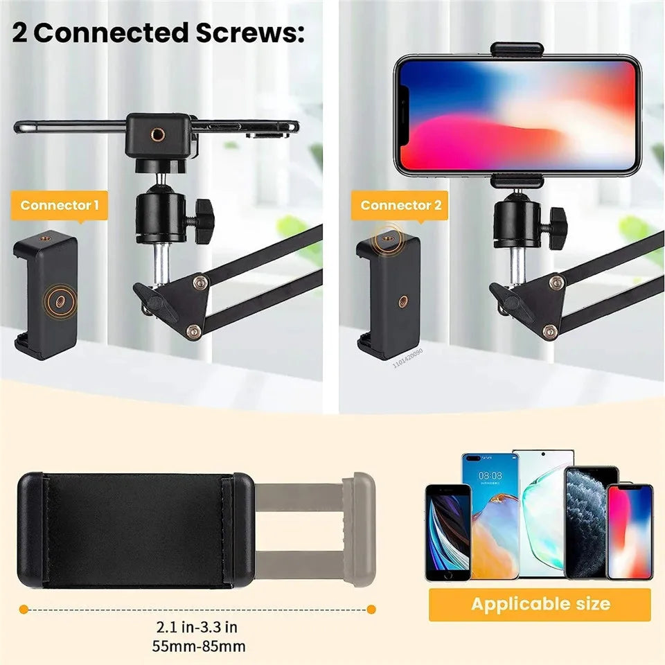 Flexible Arm Tripod For Phone Stand Table Folded Anchor