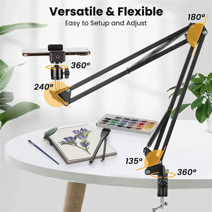 Flexible Arm Tripod For Phone Stand Table Folded Anchor