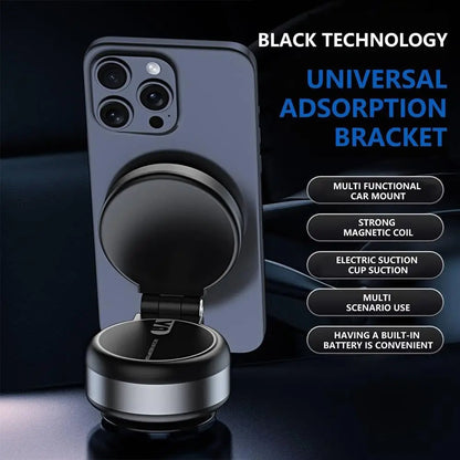 Electric Vacuum Magnetic Suction Car Phone Mount 360 Degree