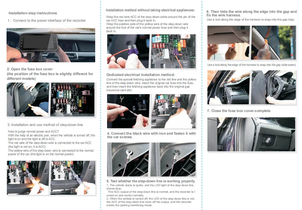 Framefox 3Channel Dash Cam  Black Box 3 Cameras