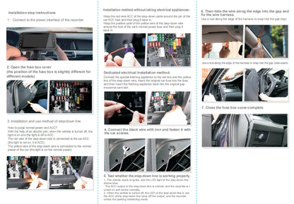 Framefox 3Channel Dash Cam  Black Box 3 Cameras