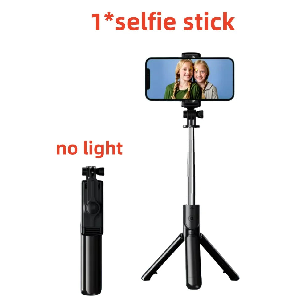 Bluetooth Selfie Stick Tripod Desktop Stand Phone Holder