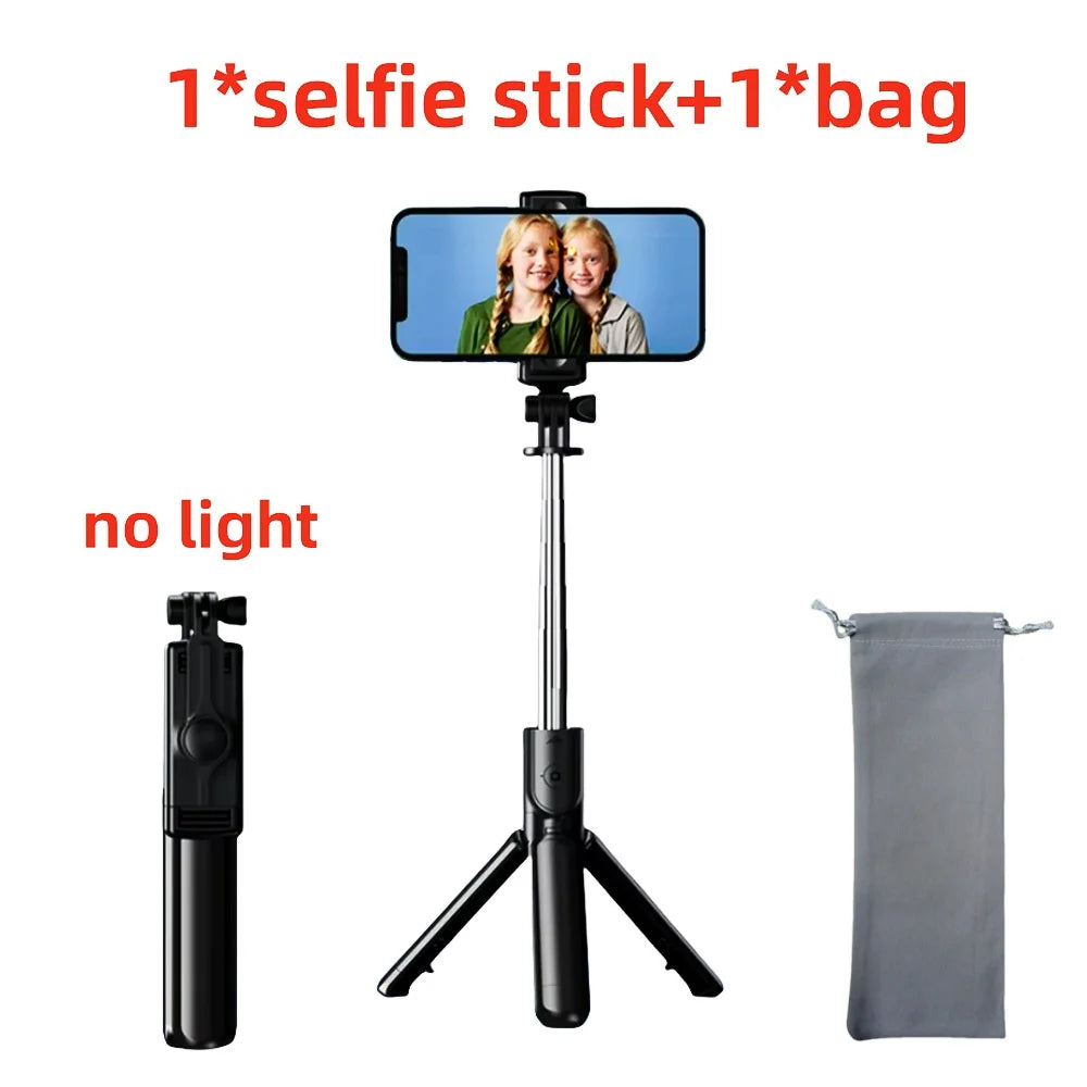 Bluetooth Selfie Stick Tripod Desktop Stand Phone Holder