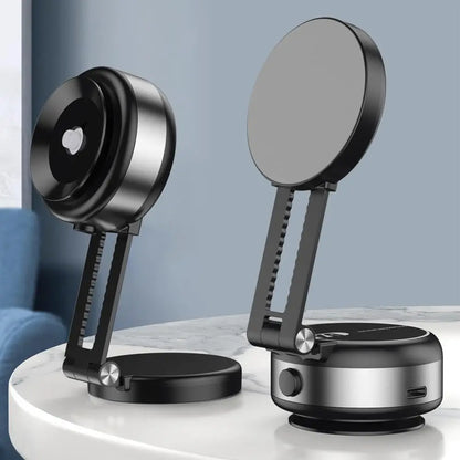 Electric Vacuum Magnetic Suction Car Phone Mount 360 Degree