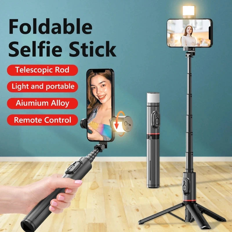 Q12S Foldable Wireless Selfie Stick Bluetooth Monopod