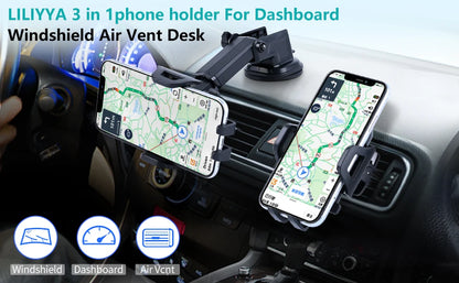 Car Phone Holder Sucker Car Phone Mount Stand GPS Telefon