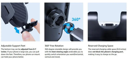 Car Phone Mount Long Arm Suction Cup Sucker Car Phone Holder