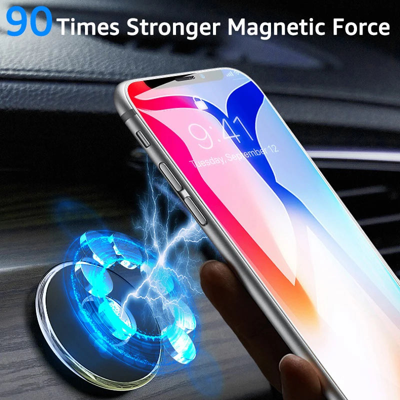 Universal Magnetic Car Phone Holder in Car