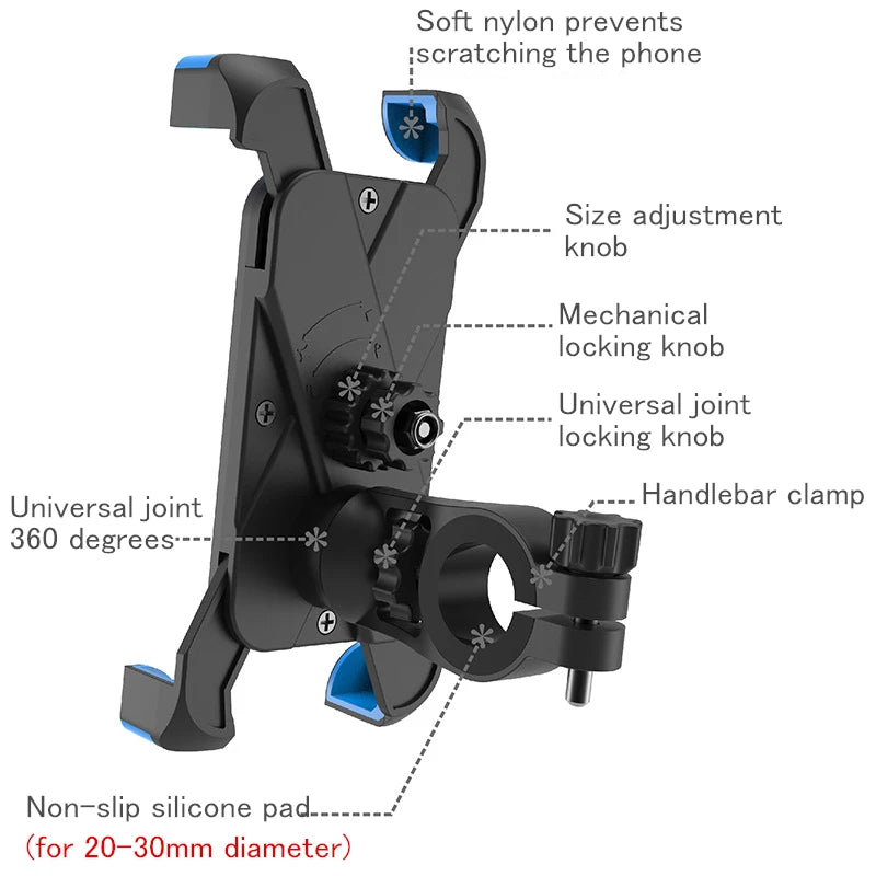 Universal Motorcycle Bike Bicycle Handlebar Mount Holder