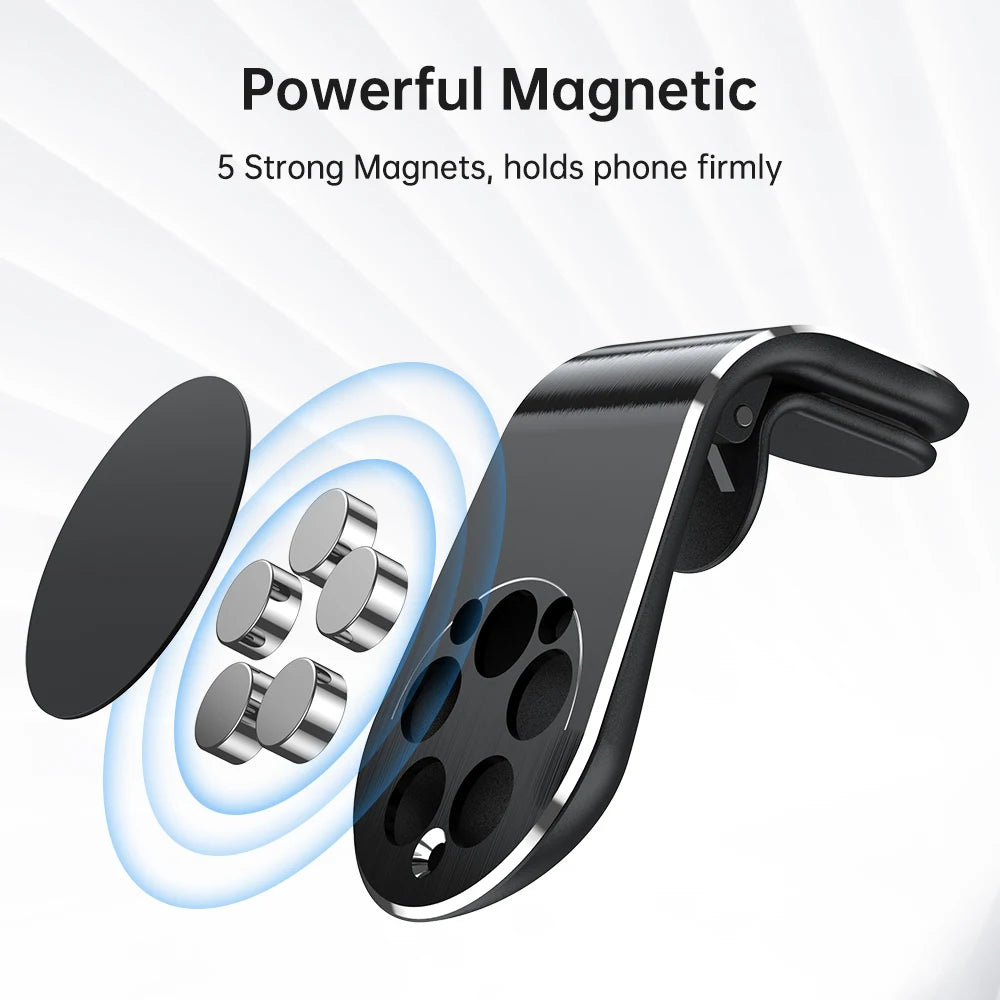 AUFU Magnetic Phone Holder in Car Stand Magnet L-Type