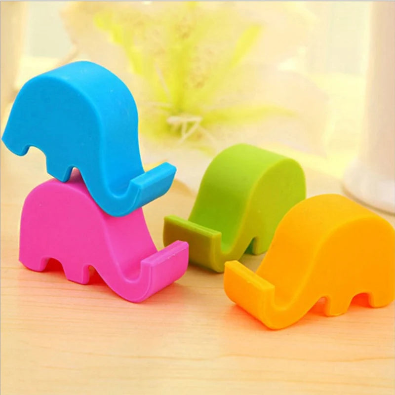 Mini Mobile Phone Desktop Stand Cute Lovely Elephant Desk