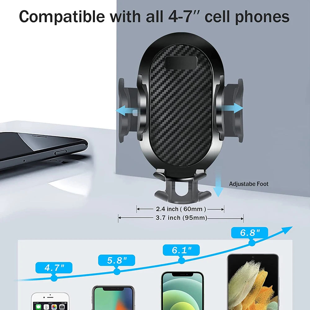 Car Phone Mount Long Arm Suction Cup Sucker Car Phone Holder