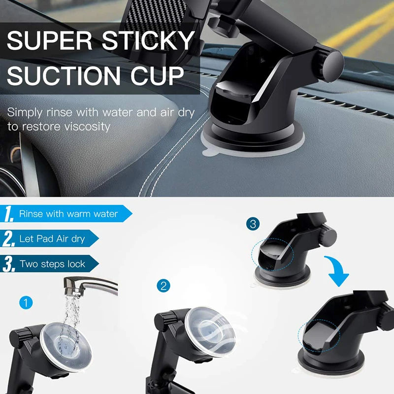 AUFU Sucker Car Phone Holder Mobile Phone Holder Stand in Car