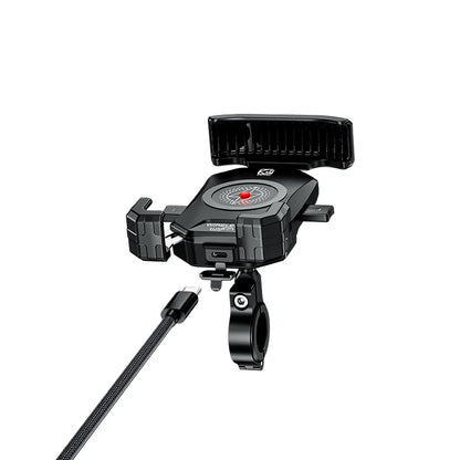 Motorcycle Phone Holder QC3.0 Wireless Charger Mobile Support