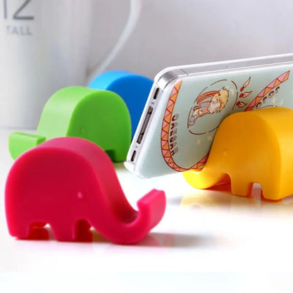 Mini Mobile Phone Desktop Stand Cute Lovely Elephant Desk
