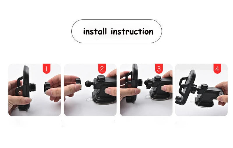 AUFU Sucker Car Phone Holder Mobile Phone Holder Stand in Car