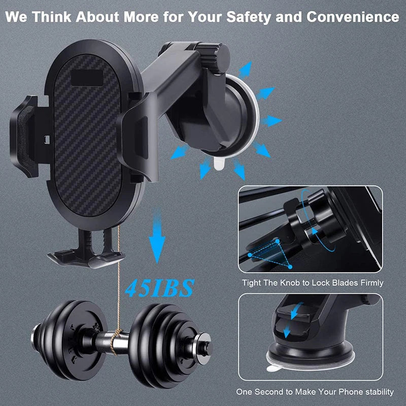 AUFU Sucker Car Phone Holder Mobile Phone Holder Stand in Car