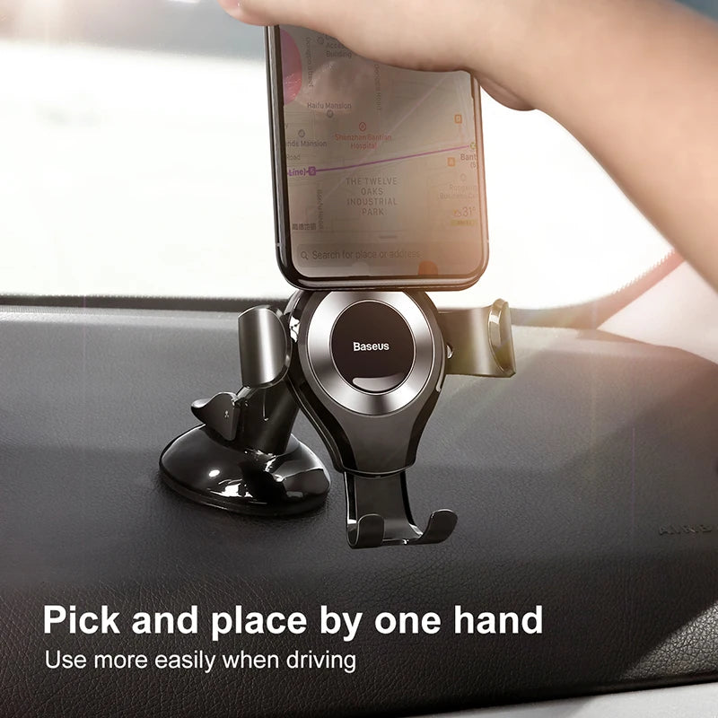 Baseus Gravity Car Phone Holder Suction Cup Car Holder For