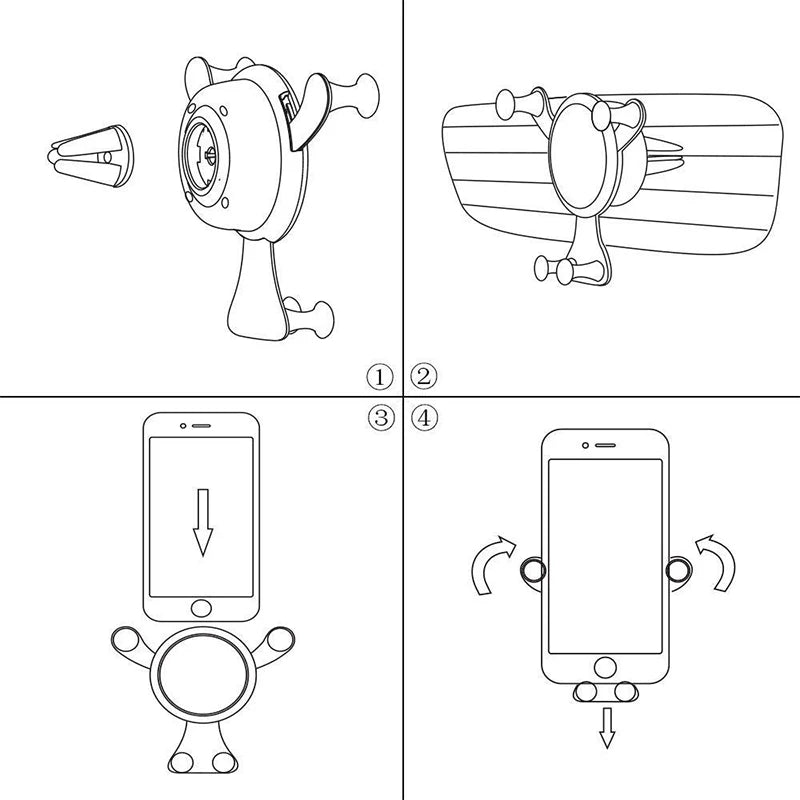 Car Air Vent Mount Mobile Phone Holder Support Bracket