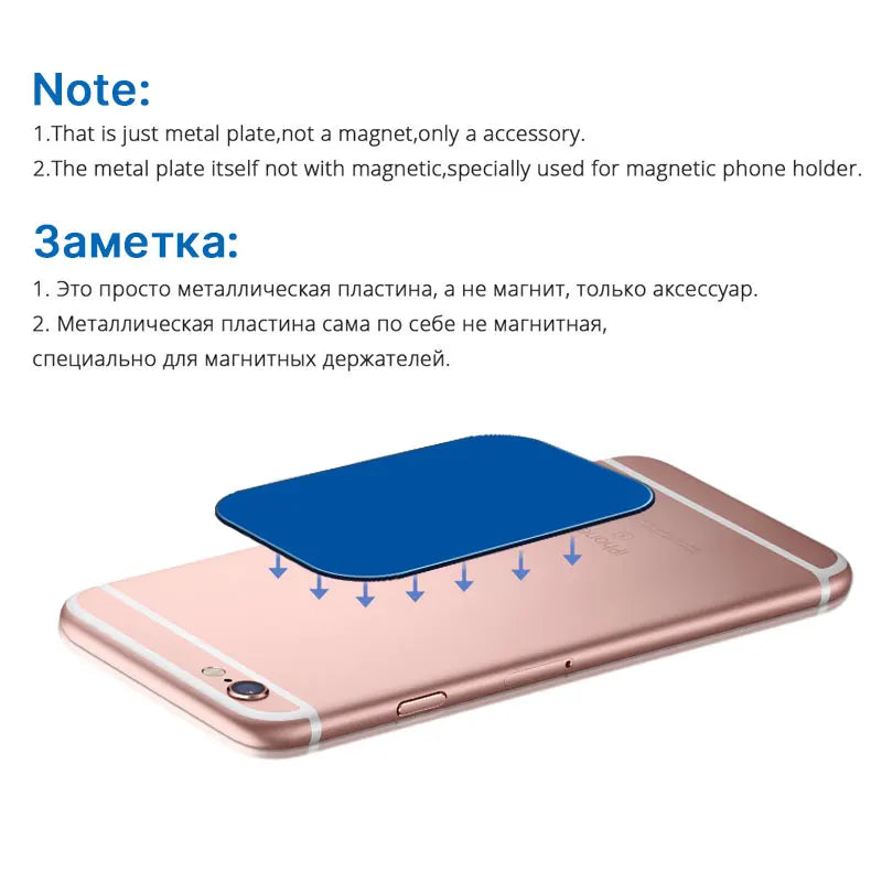 Metal Plate For Magnetic Car Phone Holder Stand