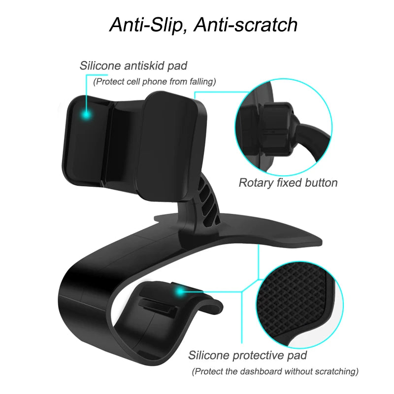 Car Mount Holder Adjust HUD Car Dashboard Phone Holder