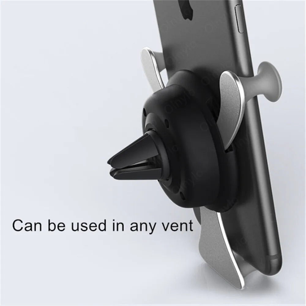 Gravity Car Phone Holder Air Vent Clip Smile Face